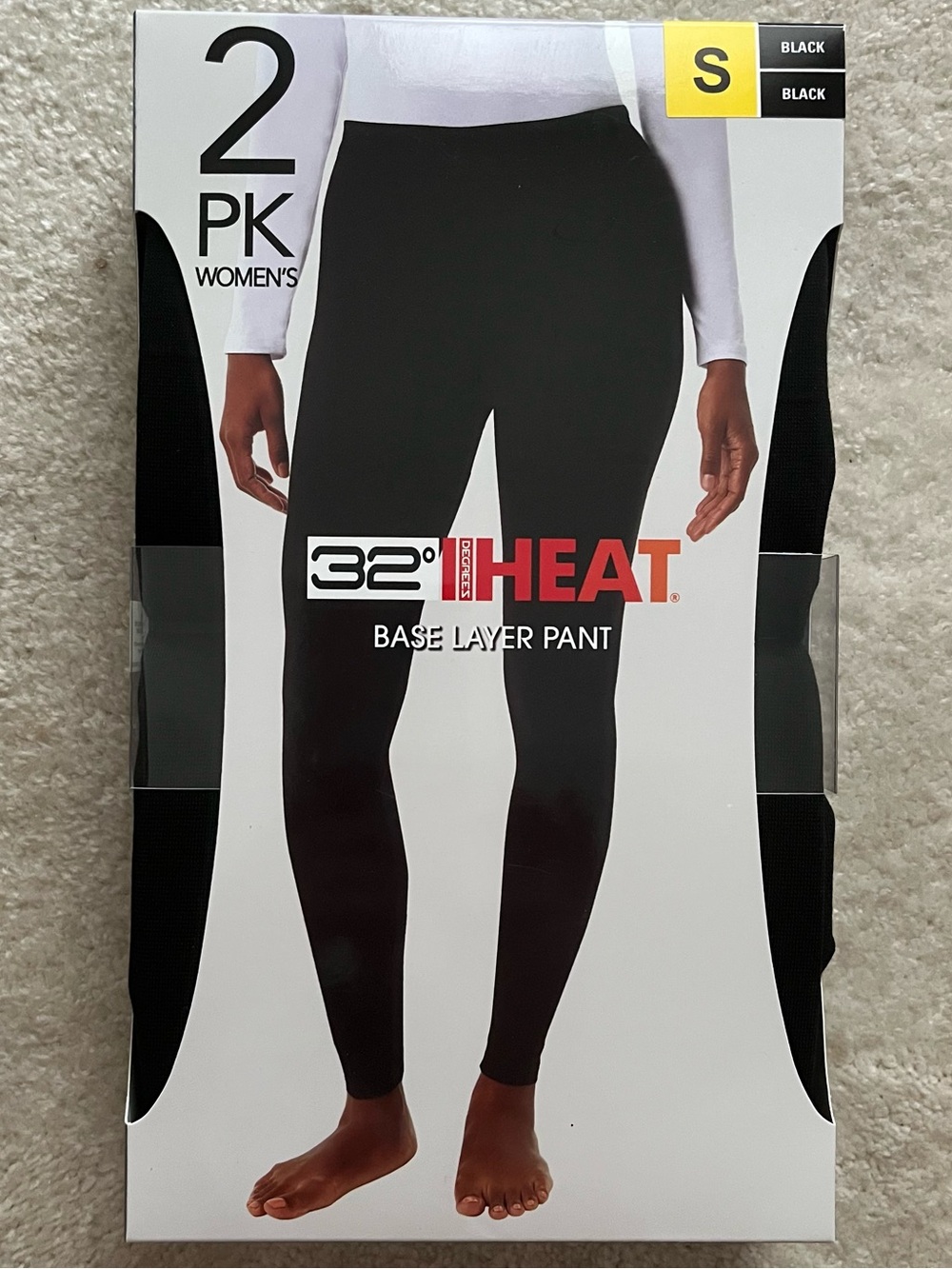 32 Degrees HEAT Base Layer Pant For Women - Black
